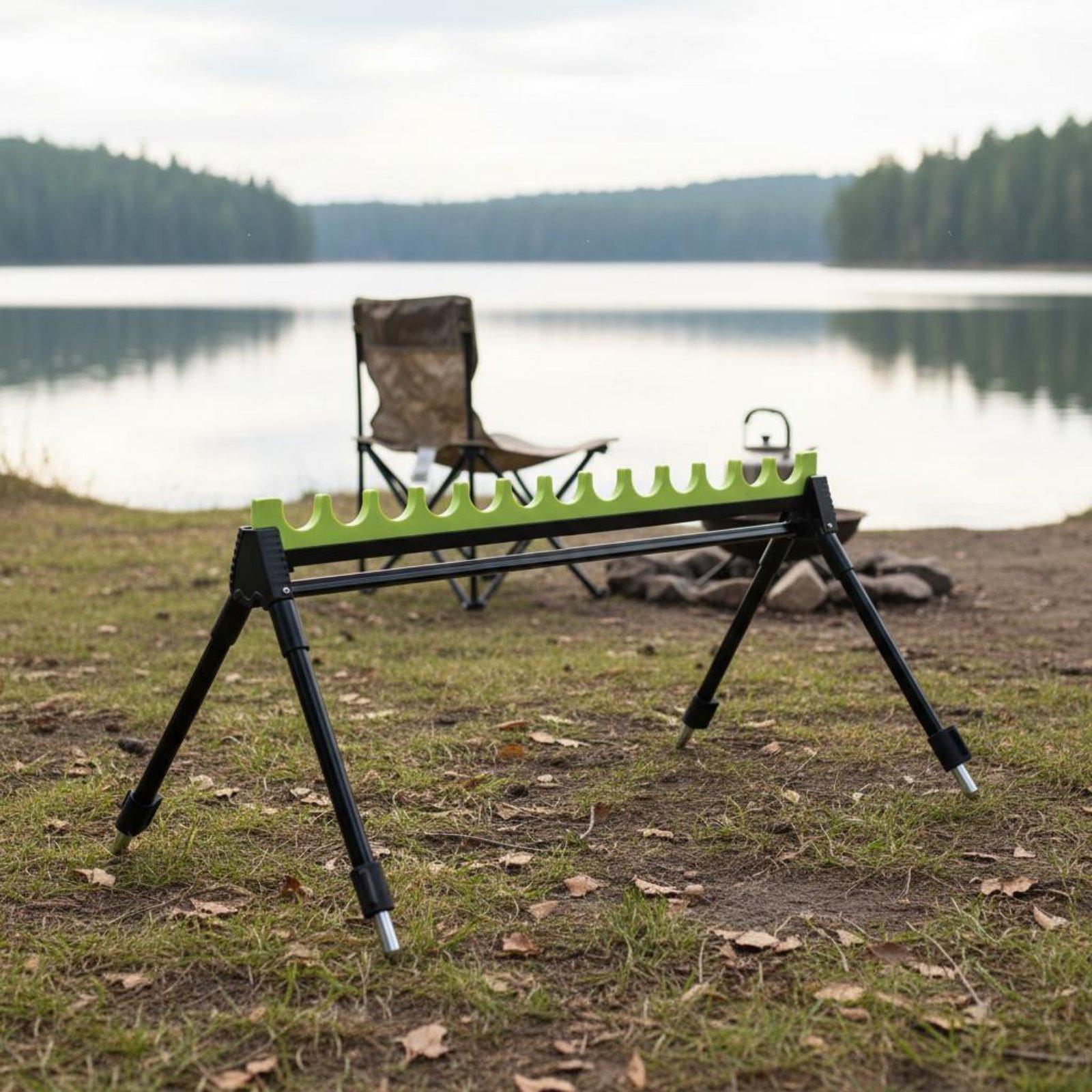 Fishing Rod Rack - 멀티 슬롯 낚싯대 스탠드 휴대용 텔레스코픽