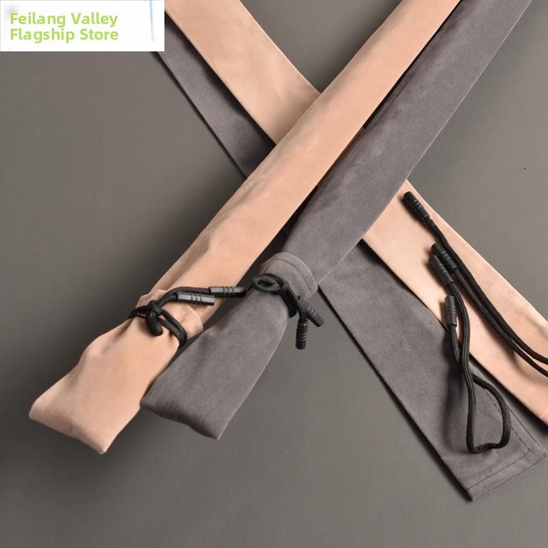 Fishing Rod Case - 두꺼운 짧은 벨벳 낚싯대 보관 가방,