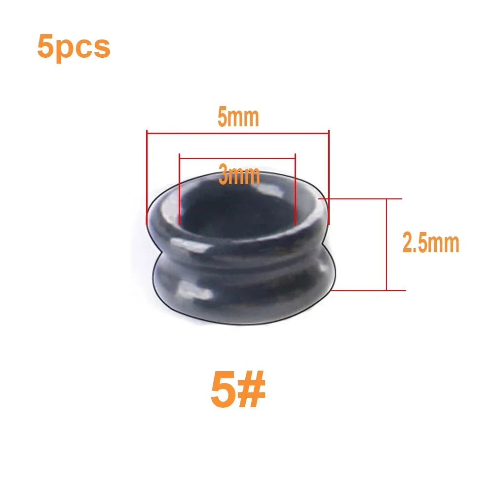 Fishing Rod Repair Kit - 5개 DIY 낚싯대 가이드 링 세라믹