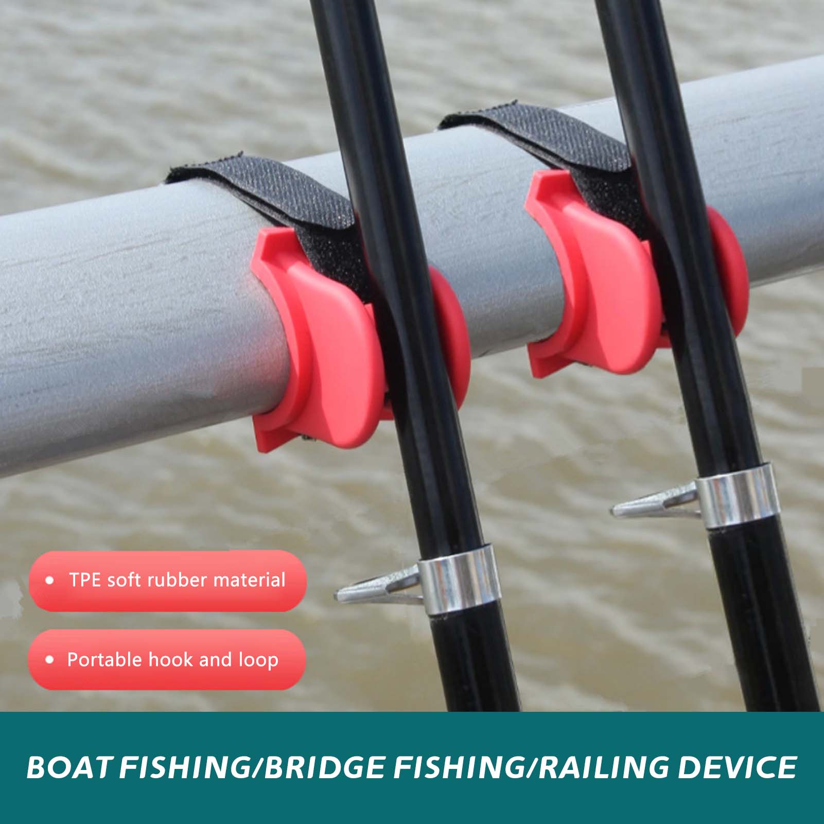 Fishing Rod Boat - 튼튼한 구조의 U자형 보트 낚싯대 홀더,