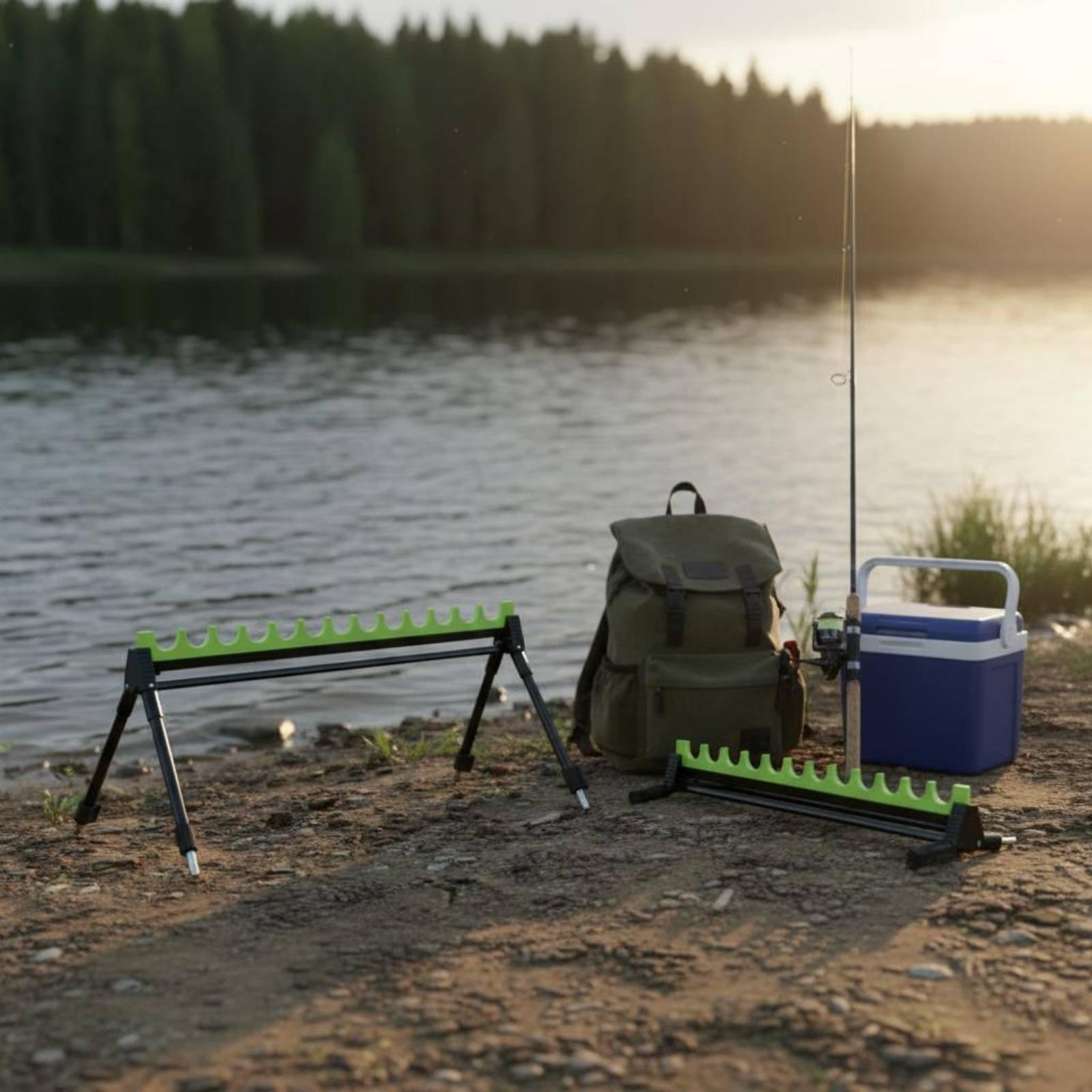 멀티 슬롯 낚싯대 스탠드 휴대용 텔레스코픽 낚싯대 거치 - Fishing Rod Rack 리뷰 및 가격