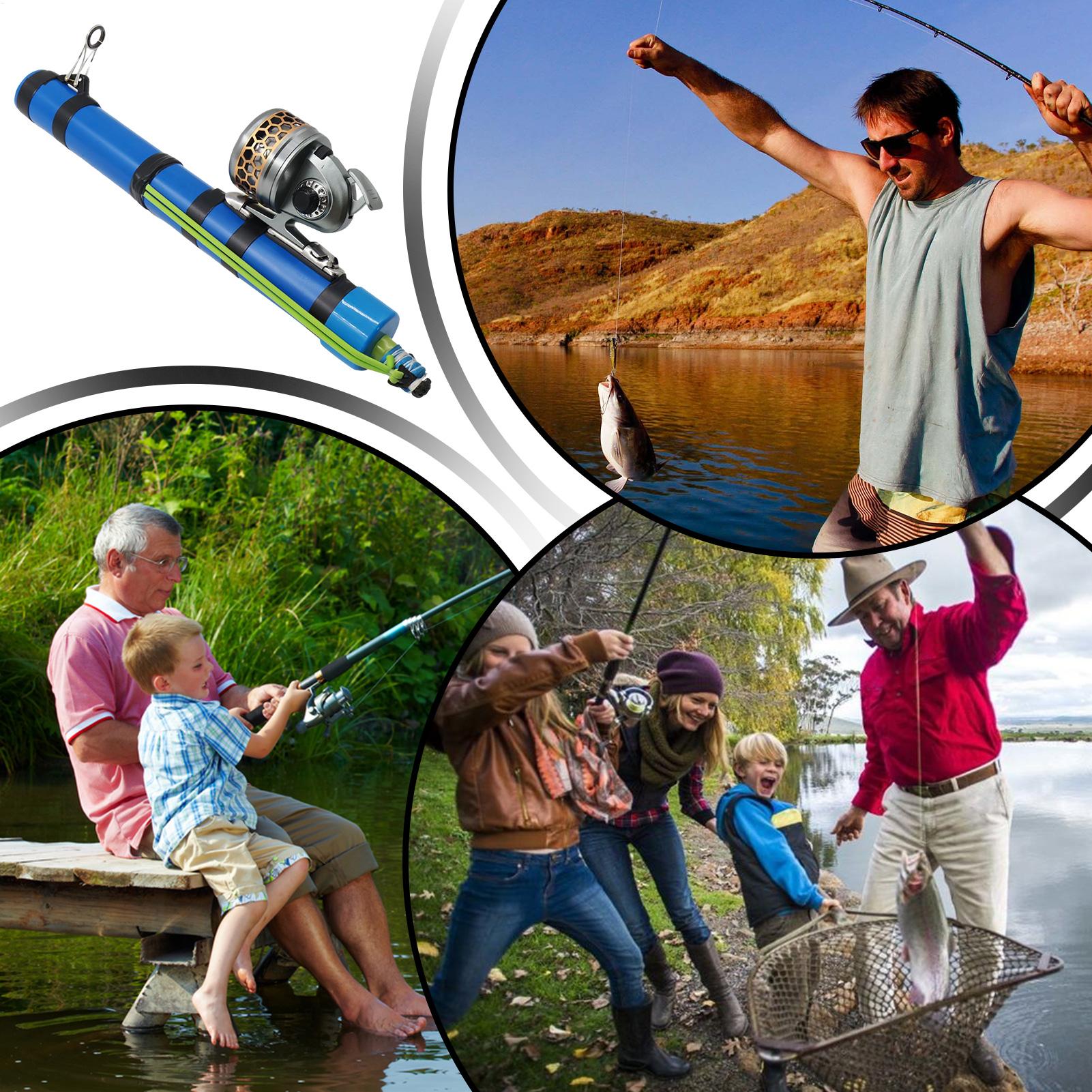 낚싯대 슬링샷 디자인 컴팩트 낚시 도구 릴 포함 여행용 - Fishing Rod Combo 리뷰 및 가격