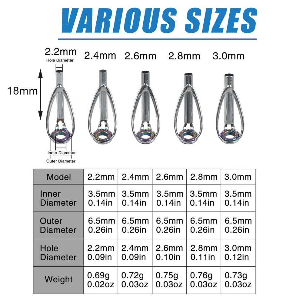 50/100PCS 낚싯대 팁 수리 키트 막대 상단 팁  - Fishing Rod Tip Replacement 리뷰 및 가격
