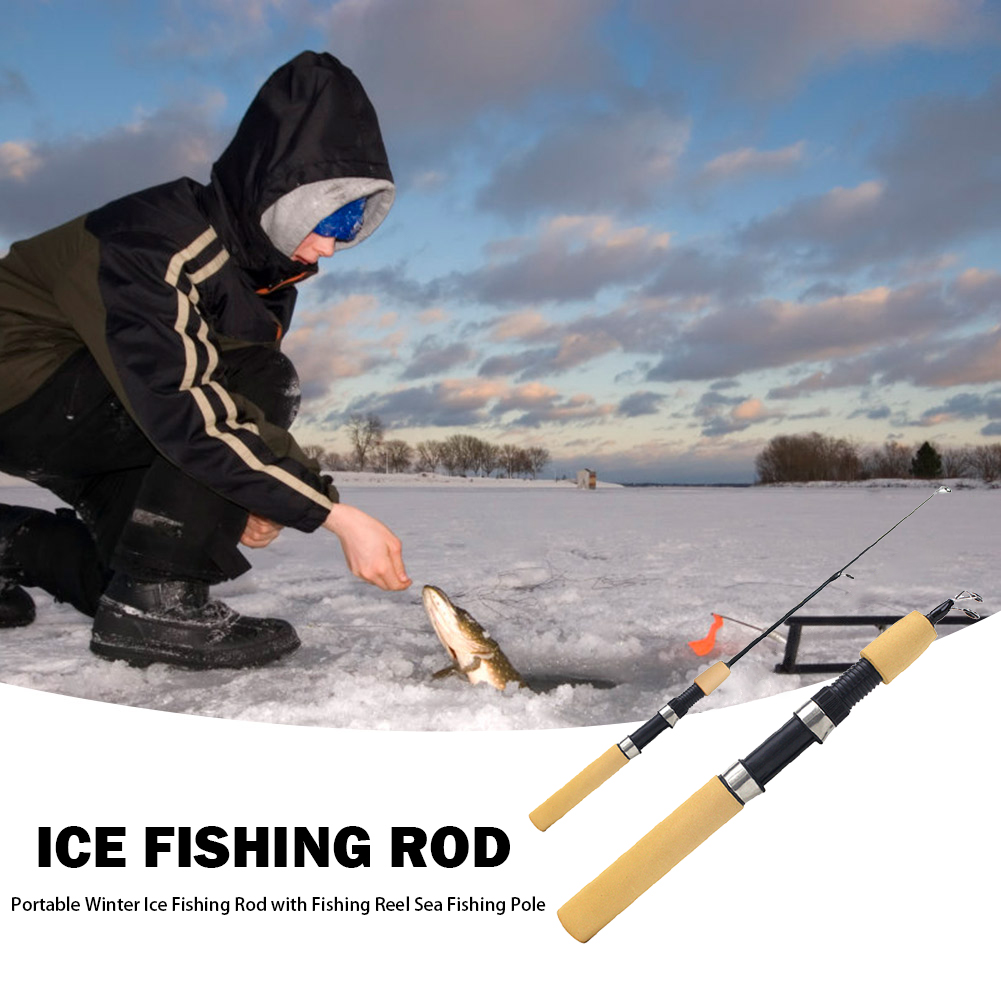 얼음낚시대 휴대용 스피닝 캐스팅 겨울 낚시대 릴 포함 - Fishing Rod Ice 리뷰 및 가격