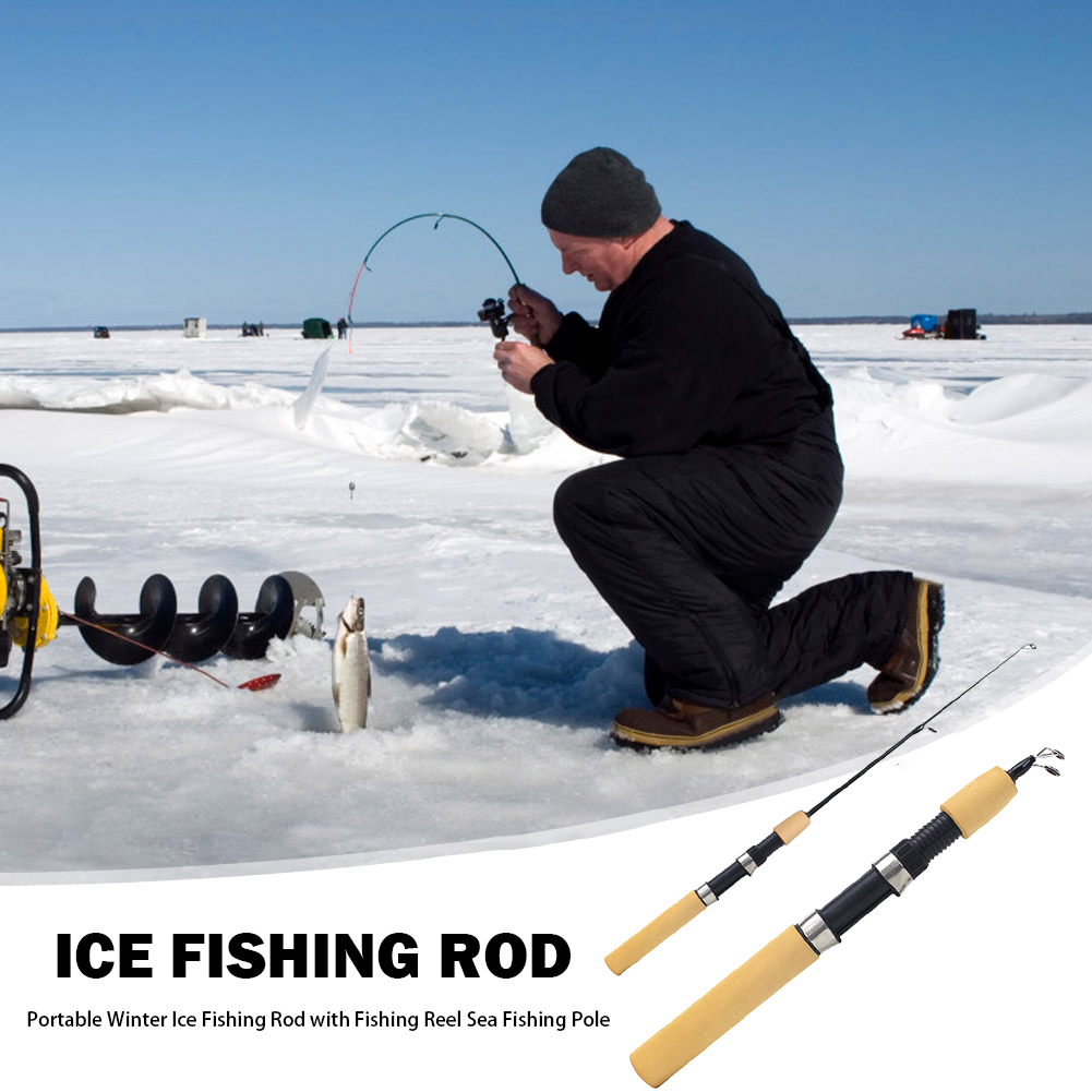 얼음낚시대 휴대용 스피닝 캐스팅 겨울 낚시대 릴 포함 - Fishing Rod Ice 리뷰 및 가격