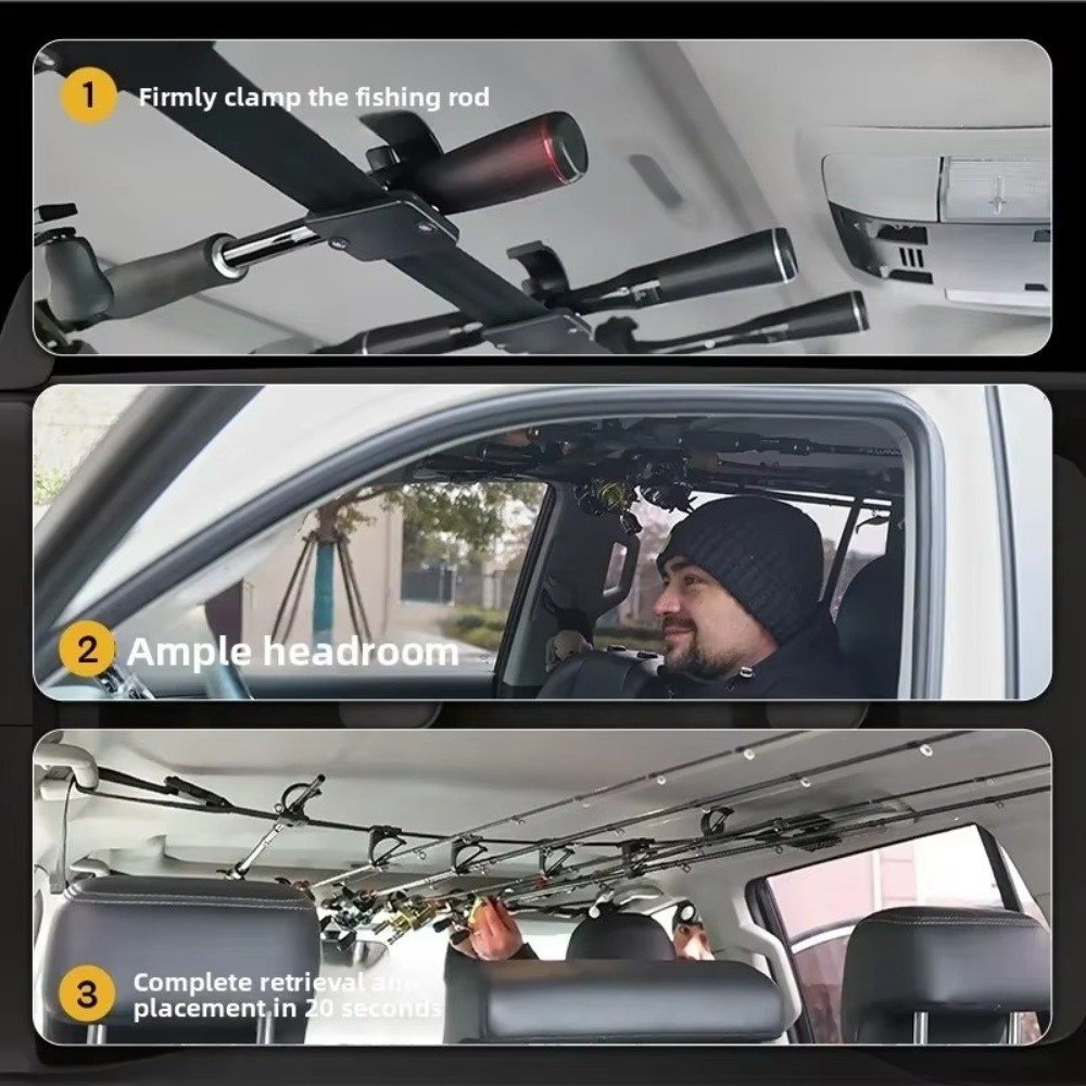 6위치 자동차 낚싯대 홀더, 고탄성 고무 스트랩, 내구 - Fishing Rod Repair Kit 리뷰 및 가격