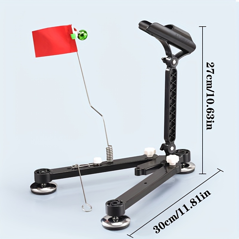 벨과 깃발이 있는 접이식 얼음 낚시대 홀더 - 조절 가 - Fishing Rod Ice 리뷰 및 가격