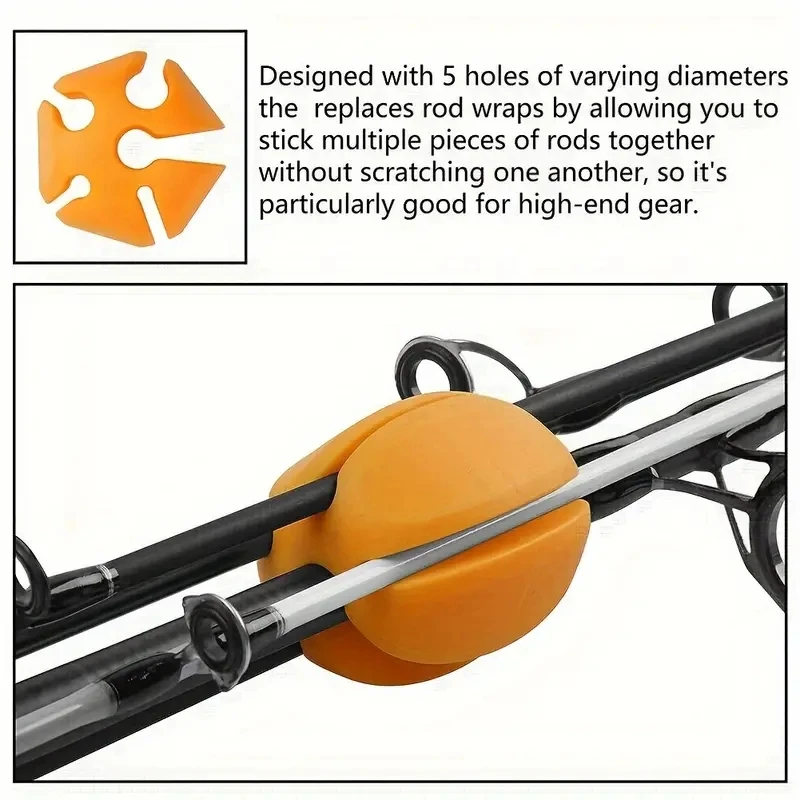 2PCS 로드 볼 고정 클립 로드 홀더 보호 커버 로드 - Fishing Rod Case 리뷰 및 가격