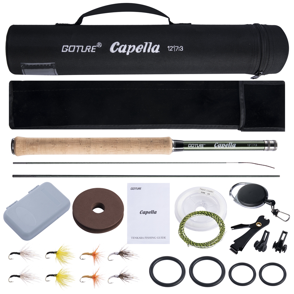 Goture Tenkara 플라이 낚시대 콤보 3.6m - Fishing Rod Carbon Fiber 리뷰 및 가격