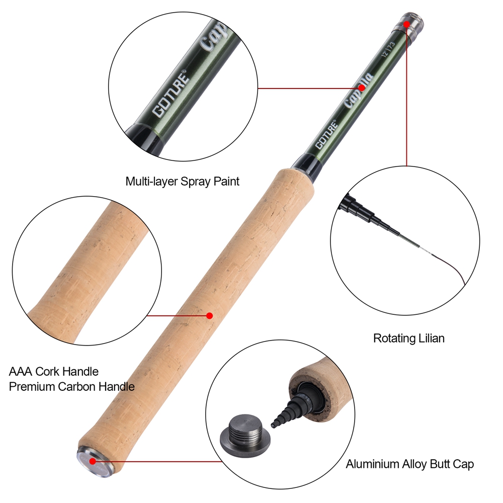 Goture Tenkara 플라이 낚시대 콤보 3.6m - Fishing Rod Carbon Fiber 리뷰 및 가격