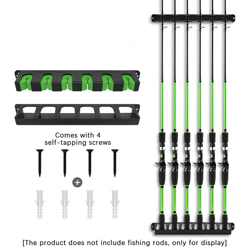 새로운 낚싯대 홀더 6개 낚싯대 거치대 수직형 벽걸이  - Fishing Rod Repair Kit 리뷰 및 가격