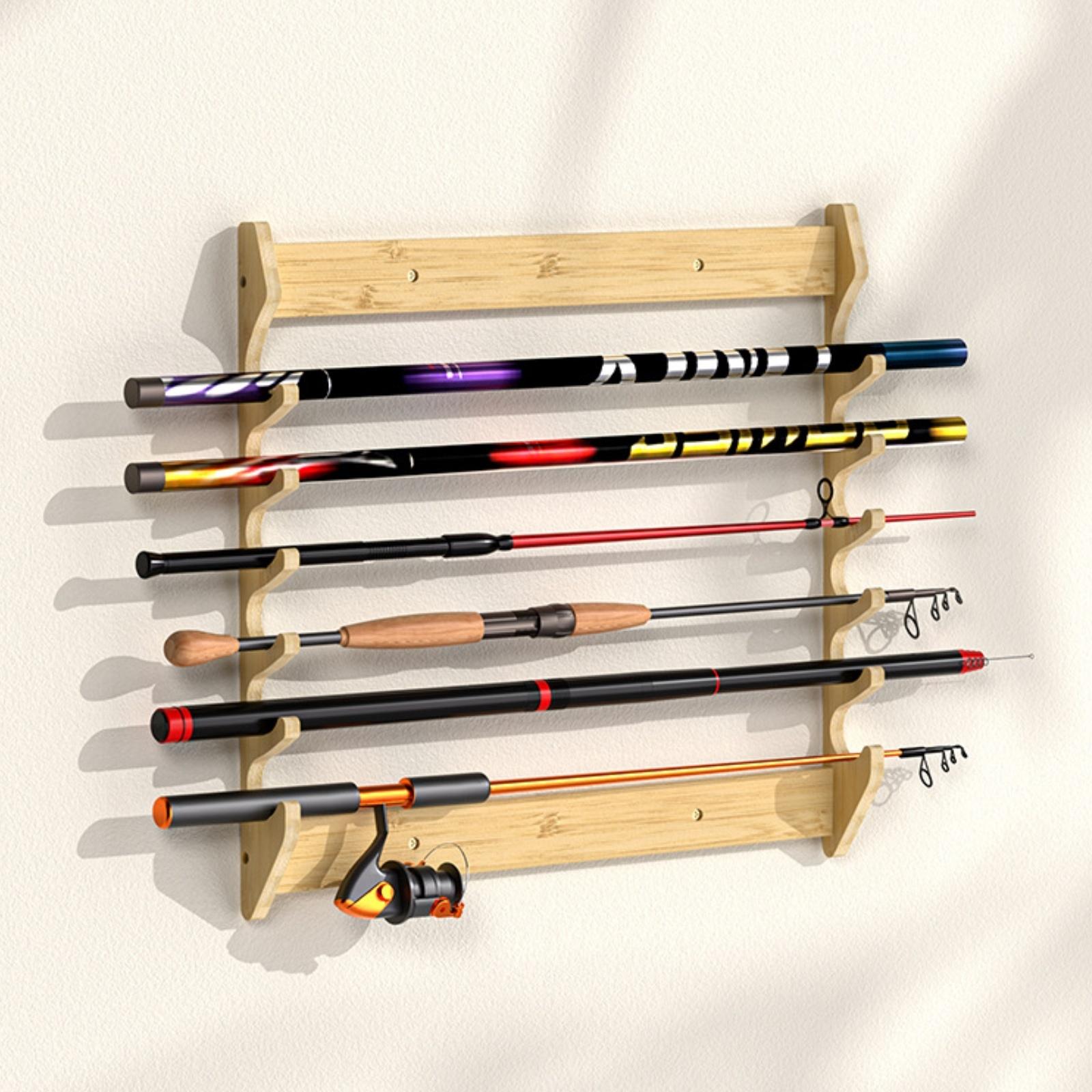 대나무 낚싯대 홀더 벽걸이형 보관대 낚싯대 정리대 차고 - Fishing Rod Rack 리뷰 및 가격
