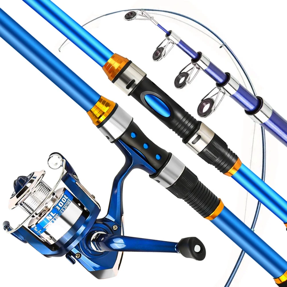 릴 및 액세서리가 포함된 2.1-3.6M 텔레스코픽 유 - Fishing Rod Carbon Fiber 리뷰 및 가격