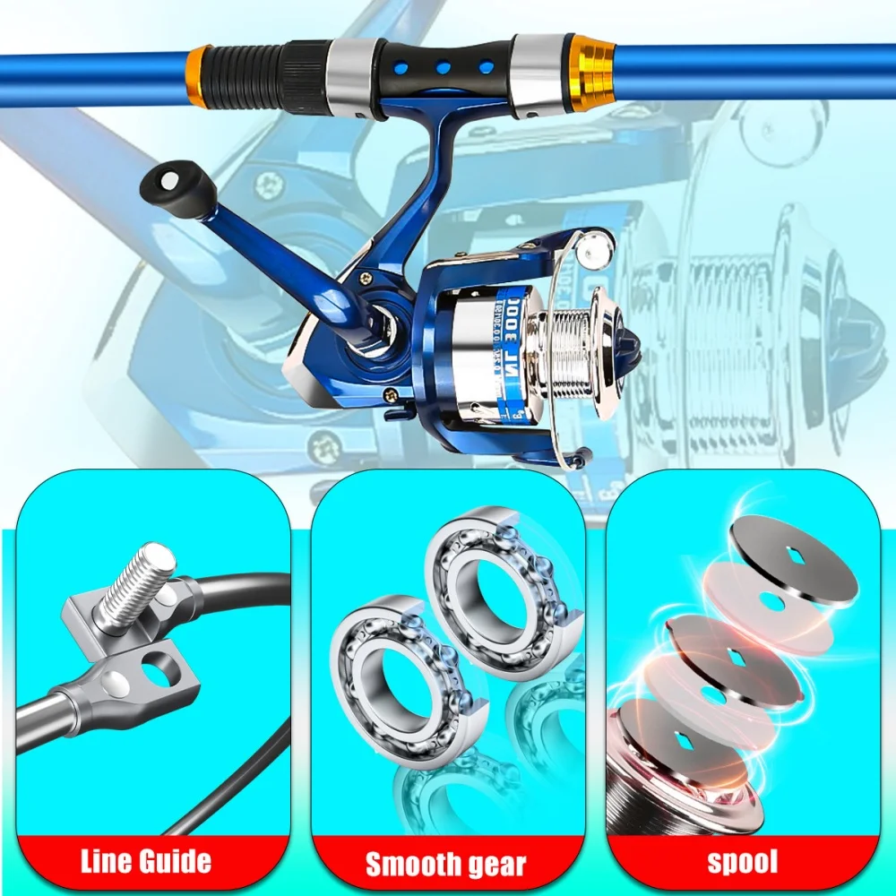 릴 및 액세서리가 포함된 2.1-3.6M 텔레스코픽 유 - Fishing Rod Carbon Fiber 리뷰 및 가격