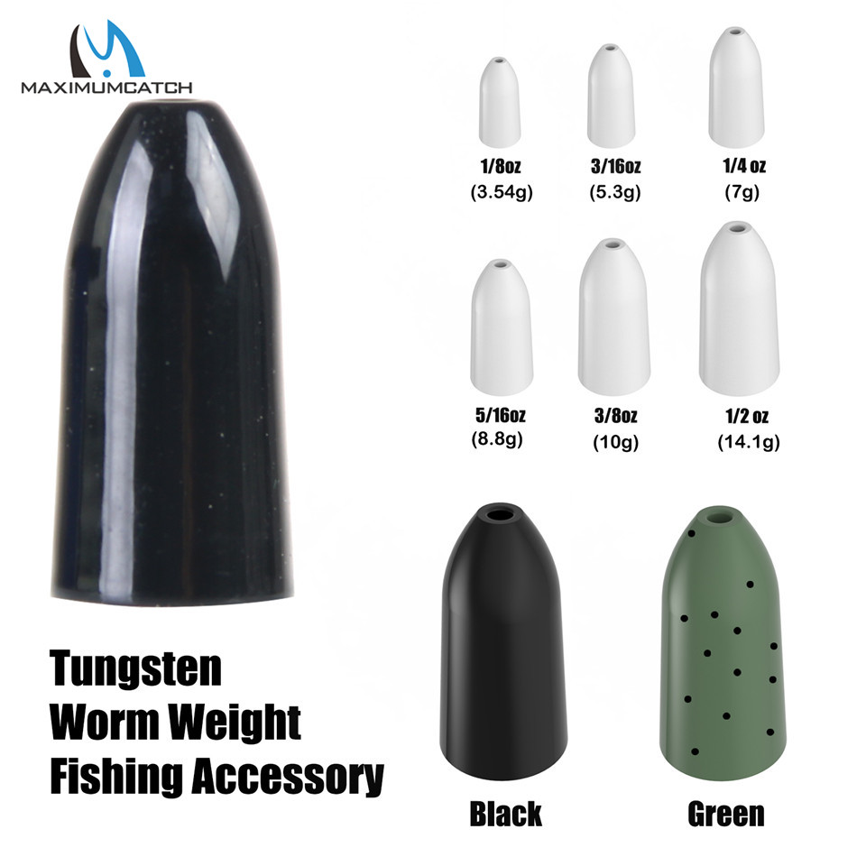 최대 낚시 싱커 루어 텅스텐 총알 플립 웜 무게 낚시  - Fishing Rod Ice 리뷰 및 가격