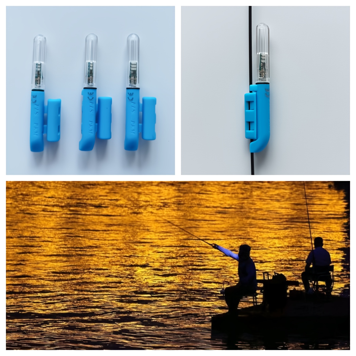 2개 신형 야간 낚싯대 끝부분 라이트, 전자식 래프트  - Fishing Rod Casting 리뷰 및 가격