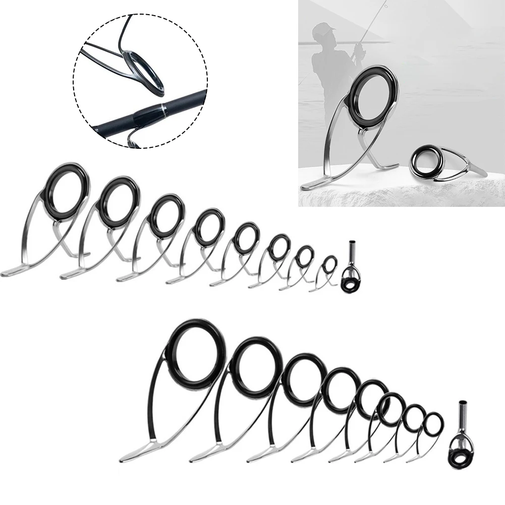 9pcs 낚싯대 탑 링 팁 아이 가이드 수리 빌딩 스테 - Fishing Rod Building Kit 리뷰 및 가격