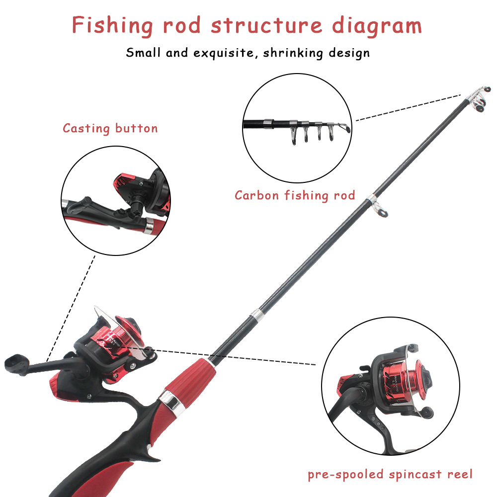 어린이 낚시대 세트 어린이를위한 낚싯대 스피닝 릴 미끼 - Fishing Rod Ice 리뷰 및 가격