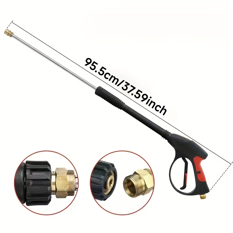 휴대용 고압 세차건, 조절 가능한 연장봉 포함, 가정용 - Fishing Rod Travel 리뷰 및 가격