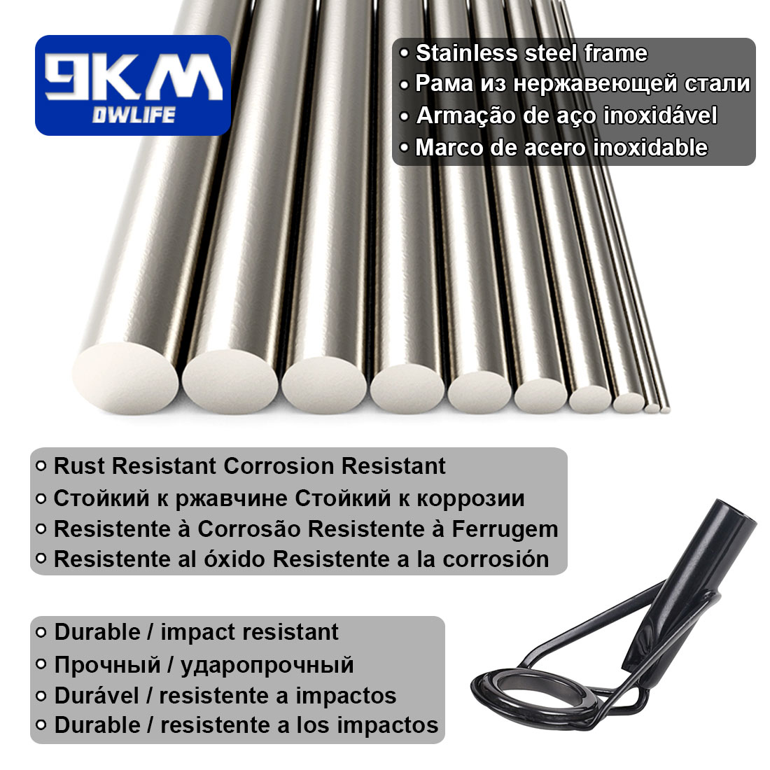 5Pcs 낚싯대 팁 가이드 수리 키트 스테인레스 스틸  - Fishing Rod Tip Replacement 리뷰 및 가격